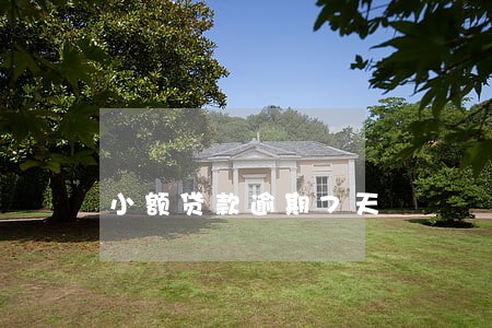 小额贷款逾期7天 小额贷款逾期7天
