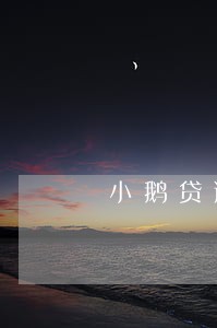 小鹅贷逾期4天没动静了 小鹅贷逾期4天没动静了