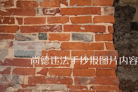 尚德违法手抄报图片内容 尚德违法手抄报图片内容