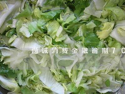 尚诚消费金融逾期7000 尚诚消费金融逾期7000