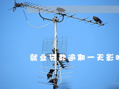 就业贷款逾期一天影响买房吗 就业贷款逾期一天影响买房吗