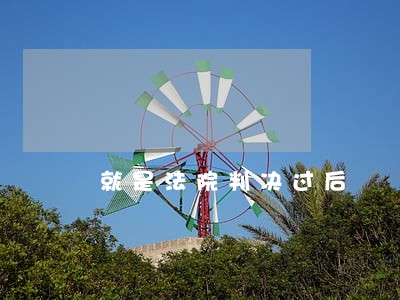 就是法院判决过后 就是法院判决过后