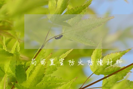局留置室防火防撞材料