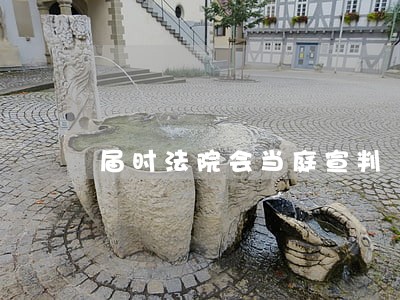 届时法院会当庭宣判 届时法院会当庭宣判