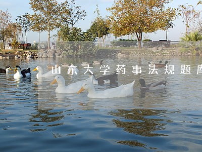 山东大学药事法规题库
