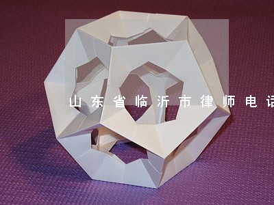 山东省临沂市律师电话号码