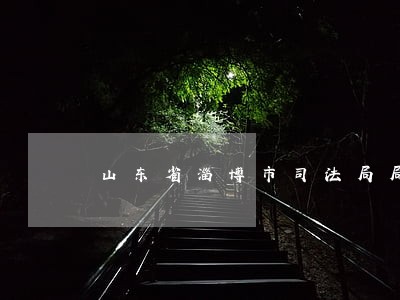 山东省淄博市司法局局长
