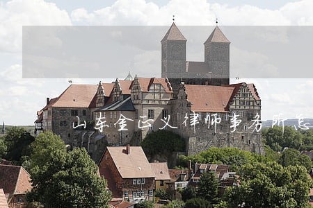 山东金正义律师事务所怎么样 山东金正义律师事务所怎么样
