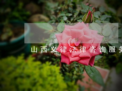 山西义律法律咨询服务有限公司