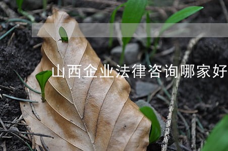 山西企业法律咨询哪家好 山西企业法律咨询哪家好