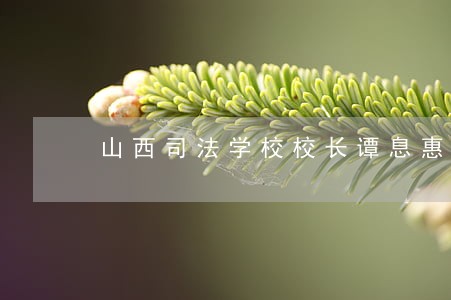 山西司法学校校长谭息惠