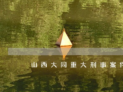 山西大同重大刑事案件律师收费 山西大同重大刑事案件律师收费