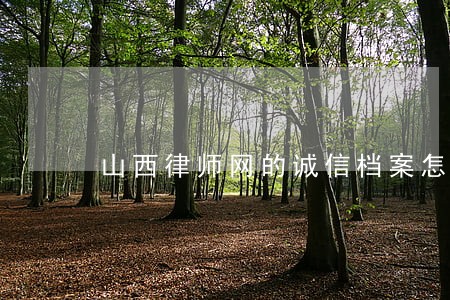 山西律师网的诚信档案怎么查 山西律师网的诚信档案怎么查