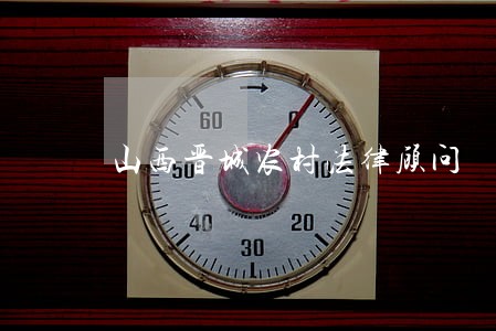 山西晋城农村法律顾问
