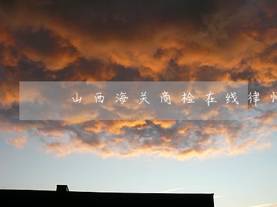 山西海关商检在线律师咨询 山西海关商检在线律师咨询