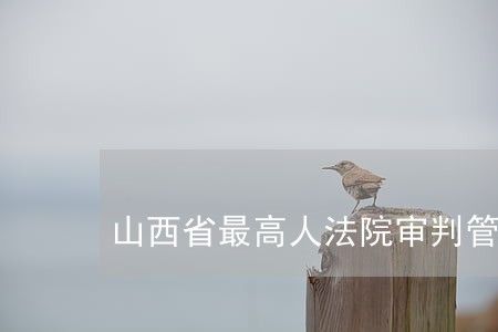 山西省最高人法院审判管理