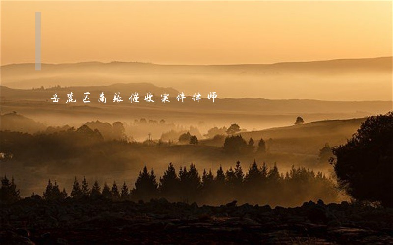 岳麓区商账催收案件律师 岳麓区商账催收案件律师