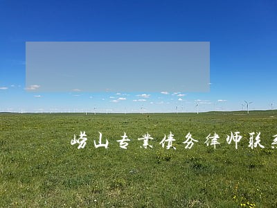 崂山专业债务律师联系方式 崂山专业债务律师联系方式