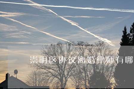 崇明区协议离婚律师有哪些 崇明区协议离婚律师有哪些