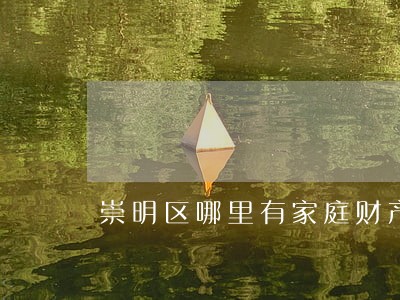 崇明区哪里有家庭财产分割律师 崇明区哪里有家庭财产分割律师