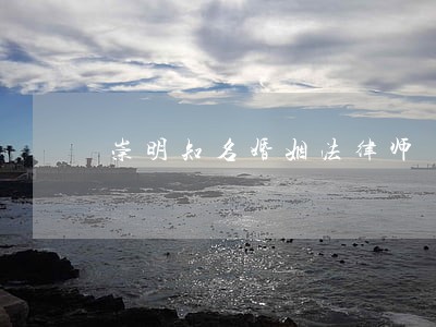 崇明知名婚姻法律师 崇明知名婚姻法律师