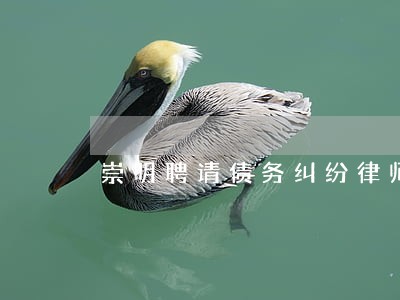 崇明聘请债务纠纷律师 崇明聘请债务纠纷律师