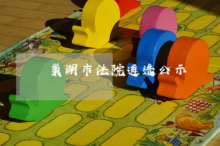 巢湖市法院遴选公示 巢湖市法院遴选公示