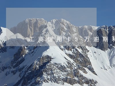 工商信用卡5万逾期利息