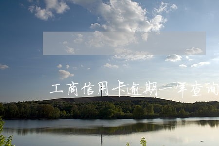 工商信用卡逾期一年查询不到了