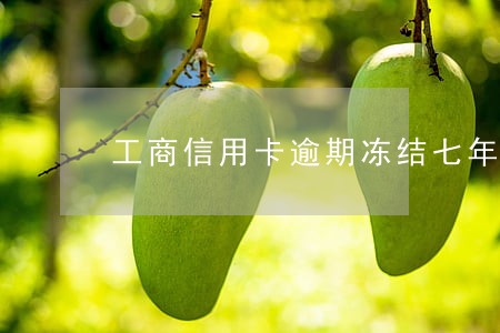 工商信用卡逾期冻结七年怎么办 工商信用卡逾期冻结七年怎么办
