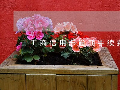 工商信用卡逾期手续费