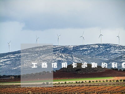 工商信用卡逾期的利息怎么算 工商信用卡逾期的利息怎么算