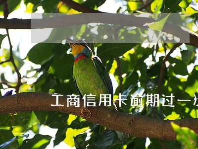 工商信用卡逾期过一次 工商信用卡逾期过一次