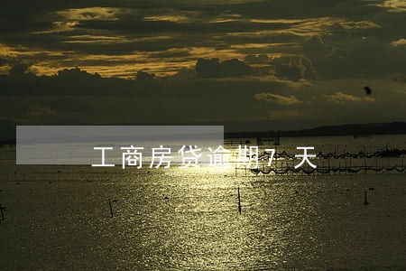工商房贷逾期7天 工商房贷逾期7天