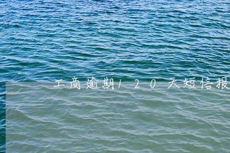 工商逾期120天短信报警 工商逾期120天短信报警