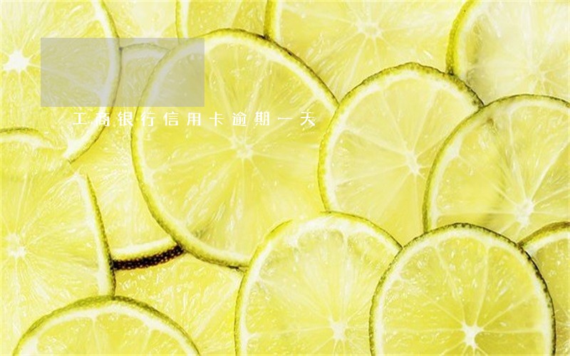 工商银行信用卡逾期一天 工商银行信用卡逾期一天