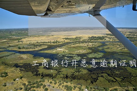 工商银行开恶意逾期证明 工商银行开恶意逾期证明