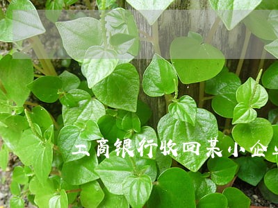 工商银行收回某小企业逾期贷款 工商银行收回某小企业逾期贷款