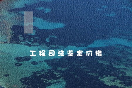 工程司法鉴定价格