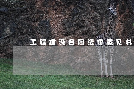 工程建设合同法律意见书 工程建设合同法律意见书