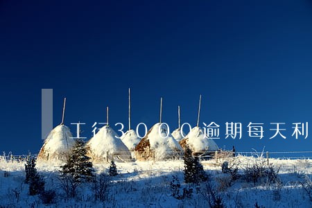 工行3000逾期每天利息是多少