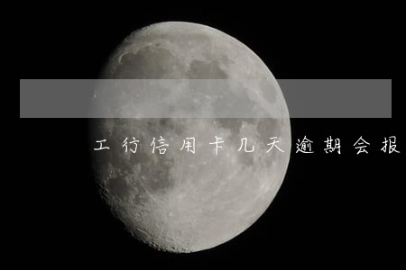 工行信用卡几天逾期会报信用问题