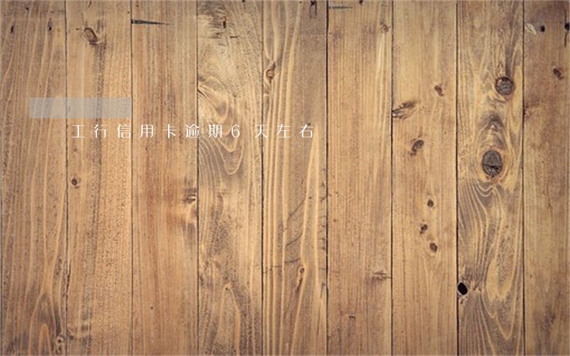 工行信用卡逾期6天左右