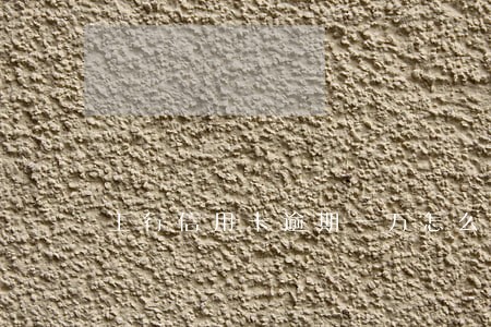 工行信用卡逾期一万怎么办 工行信用卡逾期一万怎么办