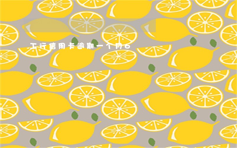 工行信用卡逾期一个月6 工行信用卡逾期一个月6