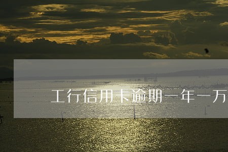工行信用卡逾期一年一万元 工行信用卡逾期一年一万元