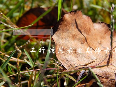 工行信用卡逾期停卡怎么办
