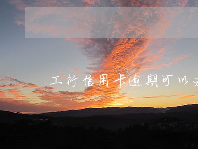 工行信用卡逾期可以办理储蓄卡吗