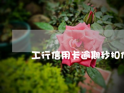 工行信用卡逾期秒扣储蓄卡 工行信用卡逾期秒扣储蓄卡