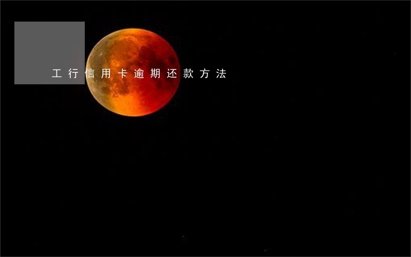 工行信用卡逾期还款方法